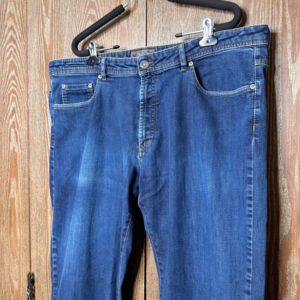 Ballin Jeans Women's Sz 40 Cotton Blend Modern Fit Blue Denim Dark Wash Straight - Picture 2 of 7